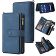 For LG G9 / Velvet Skin Feel PU + TPU Horizontal Flip Leather Case With Holder & 15 Cards Slot & Wallet & Zipper Pocket & Lanyard(Blue) - free shipping - PMC TechLife - Order now!