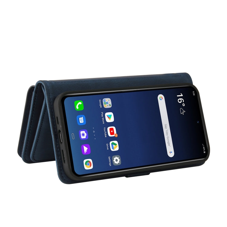 For LG G9 / Velvet Skin Feel PU + TPU Horizontal Flip Leather Case With Holder & 15 Cards Slot & Wallet & Zipper Pocket & Lanyard(Blue) - free shipping - PMC Jewellery - Order now!