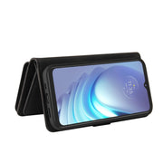 For Motorola Moto G50 Skin Feel PU + TPU Horizontal Flip Leather Case With Holder & 15 Cards Slot & Wallet & Zipper Pocket & Lanyard(Black)