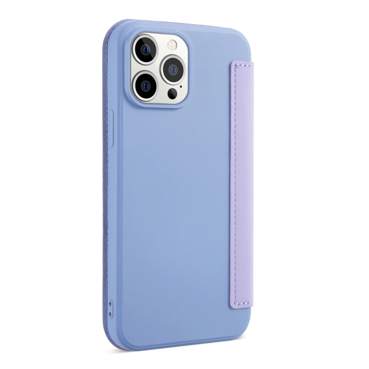 For iPhone 13 Pro Skin Feel Horizontal Flip PU Leather Case with Holder & Card Slot (Taro Purple) - iPhone 13 Pro Cases by PMC TechLife | Online Shopping South Africa | PMC TechLife
