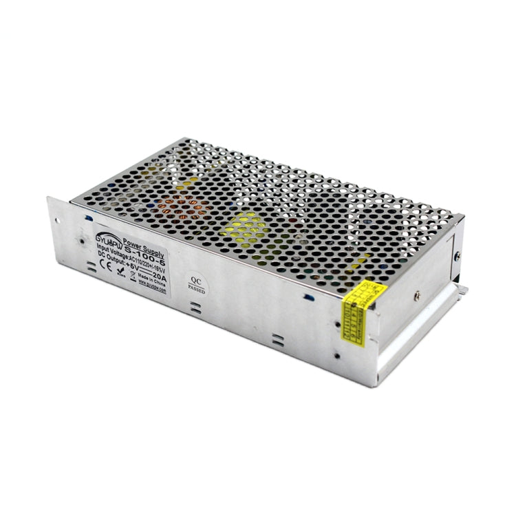 S-100-5 DC5V 20A 100W LED Regulated Switching Power Supply, Size: 199 x 98 x 42mm - Power Supplies by PMC TechLife | Online Shopping South Africa | PMC TechLife