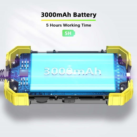 Y19 7.9mm Dual Lens Hand-held Hard-wire Endoscope with 4.3-inch IPS Color LCD Screen, Cable Length:5m(Yellow)
