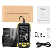 Y19 7.9mm Dual Lens Hand-held Hard-wire Endoscope with 4.3-inch IPS Color LCD Screen, Cable Length:5m(Yellow)