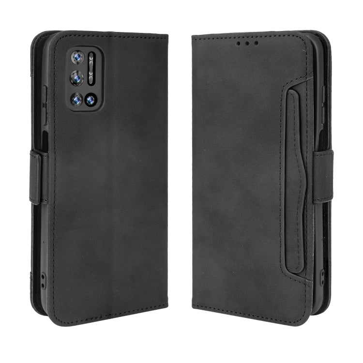 For Doogee N40 Pro Skin Feel Calf Pattern Horizontal Flip Leather Case with Holder & Card Slots & Photo Frame(Black) - More Brand by PMC TechLife | Online Shopping South Africa | PMC TechLife | Buy Now Pay Later Mobicred