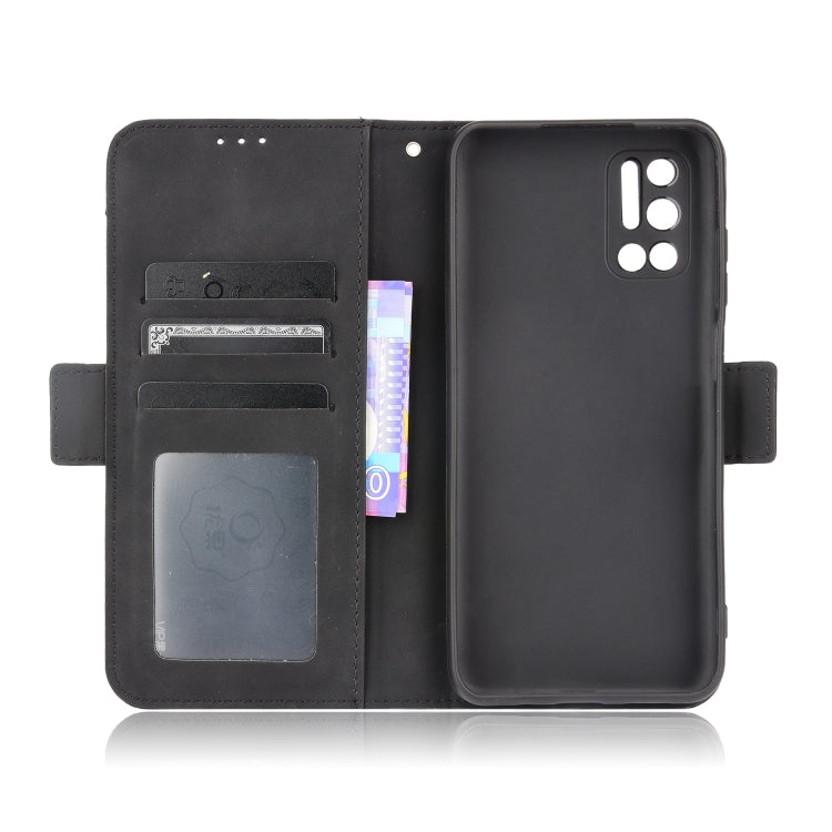 For Doogee N40 Pro Skin Feel Calf Pattern Horizontal Flip Leather Case with Holder & Card Slots & Photo Frame(Black) - More Brand by PMC TechLife | Online Shopping South Africa | PMC TechLife | Buy Now Pay Later Mobicred