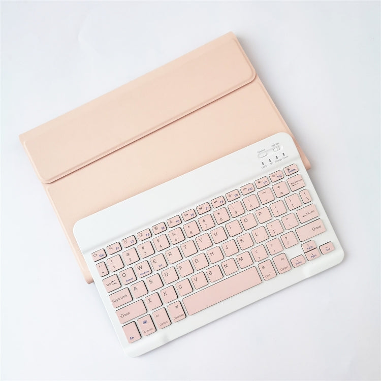 For Lenovo Pad Tab P11 11 inch TB-J606F LX110 Solid Color Detachable Square Keycap Bluetooth Keyboard Leather Tablet Case with Stand(Pink) - Lenovo Keyboard by PMC TechLife | Online Shopping South Africa | PMC TechLife