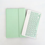 For Lenovo Pad Tab P11 Pro 11.5 inch TB-J706F LX115 Solid Color Detachable Square Keycap Bluetooth Keyboard Leather Tablet Case with Stand(Green)