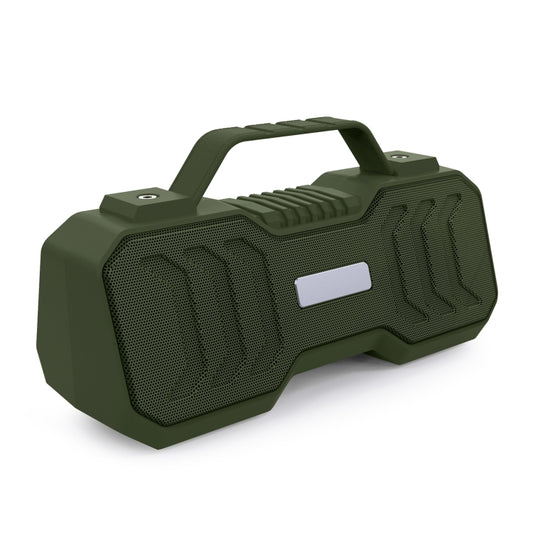 New Rixing NR-4500M Bluetooth 5.0 Portable Outdoor Karaoke Wireless Bluetooth Speaker with Microphone(Dark Green) - free shipping - PMC Jewellery - Order now!