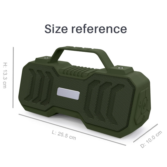 New Rixing NR-4500M Bluetooth 5.0 Portable Outdoor Karaoke Wireless Bluetooth Speaker with Microphone(Red)