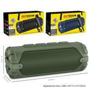 New Rixing NR-6013M Bluetooth 5.0 Portable Outdoor Karaoke Wireless Bluetooth Speaker with Microphone & Shoulder Strap(Black)