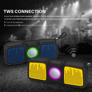 New Rixing NR-9011 Bluetooth 5.0 Portable Outdoor Wireless Bluetooth Speaker(Yellow)