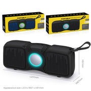 New Rixing NR-9011 Bluetooth 5.0 Portable Outdoor Wireless Bluetooth Speaker(Blue)