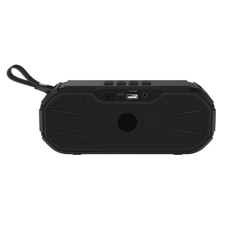 New Rixing NR-9012 Bluetooth 5.0 Portable Outdoor Wireless Bluetooth Speaker(Grey)