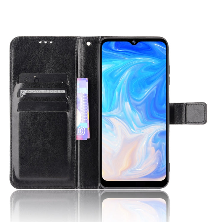 For Doogee N40 Pro Crazy Horse Texture Horizontal Flip Leather Case with Holder & Card Slots & Lanyard(Black) - More Brand by PMC TechLife | Online Shopping South Africa | PMC TechLife | Buy Now Pay Later Mobicred