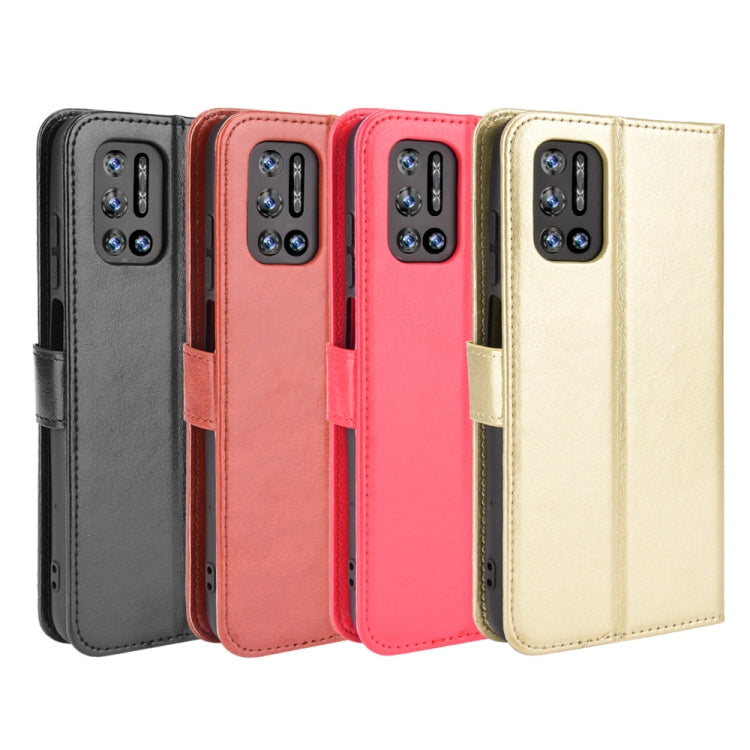 For Doogee N40 Pro Crazy Horse Texture Horizontal Flip Leather Case with Holder & Card Slots & Lanyard(Brown)