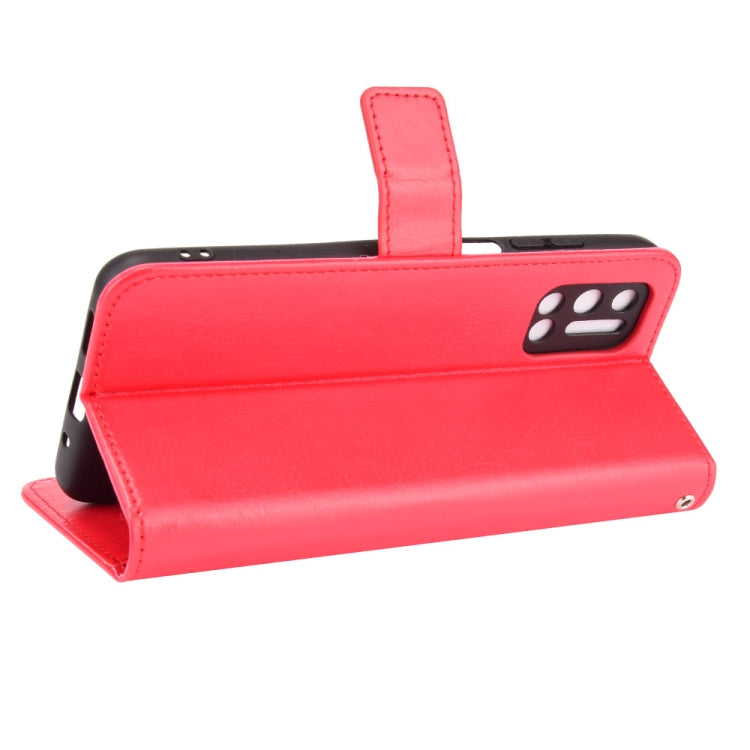 For Doogee N40 Pro Crazy Horse Texture Horizontal Flip Leather Case with Holder & Card Slots & Lanyard(Red) - More Brand by PMC TechLife | Online Shopping South Africa | PMC TechLife | Buy Now Pay Later Mobicred