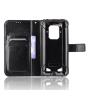 For Doogee S86 / S86 Pro Crazy Horse Texture Horizontal Flip Leather Case with Holder & Card Slots & Lanyard(Black)
