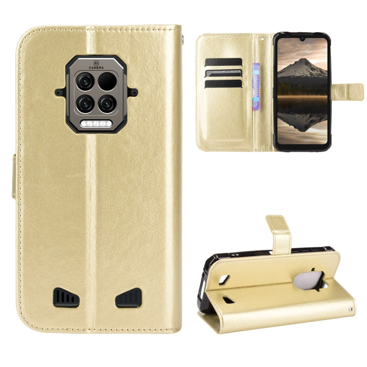 For Doogee S86 / S86 Pro Crazy Horse Texture Horizontal Flip Leather Case with Holder & Card Slots & Lanyard(Gold) - More Brand by PMC TechLife | Online Shopping South Africa | PMC TechLife | Buy Now Pay Later Mobicred
