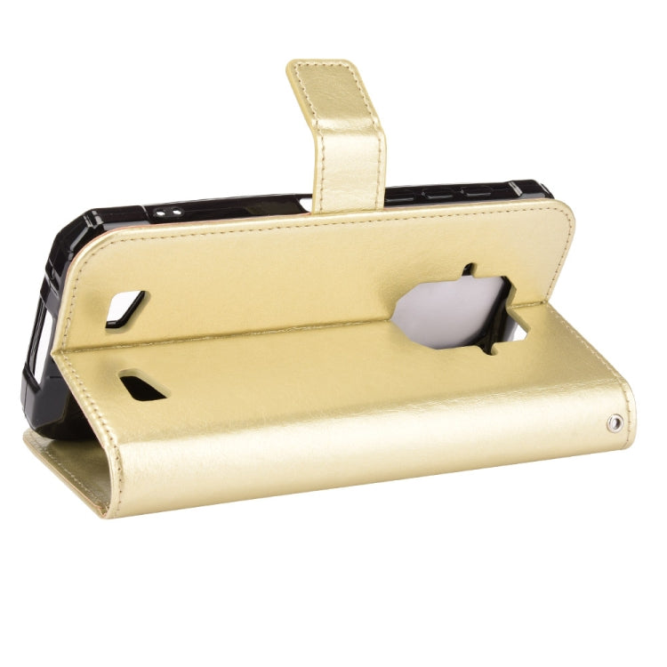 For Doogee S86 / S86 Pro Crazy Horse Texture Horizontal Flip Leather Case with Holder & Card Slots & Lanyard(Gold) - More Brand by PMC TechLife | Online Shopping South Africa | PMC TechLife | Buy Now Pay Later Mobicred
