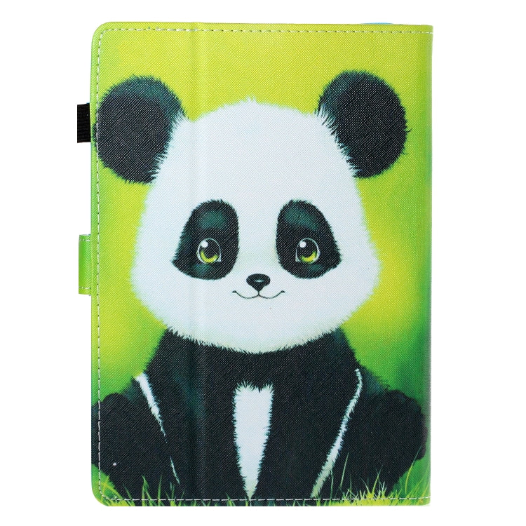 10 inch Universal Colored Drawing Horizontal Flip PU Leather Case with Holder & Card Slot(Panda) - 10 - 11 inch by PMC Jewellery | Online Shopping South Africa | PMC Jewellery | Buy Now Pay Later Mobicred