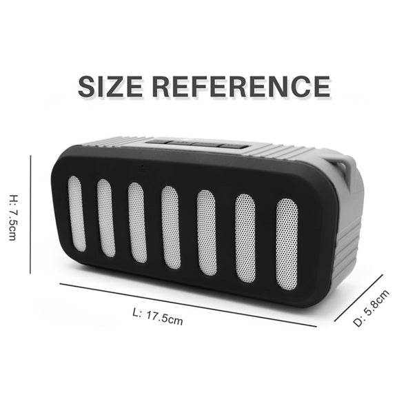 NewRixing NR-2013 TWS Car Exhaust Duct-shaped Bluetooth Speaker(Black)