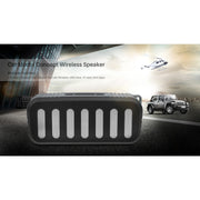 NewRixing NR-2013 TWS Car Exhaust Duct-shaped Bluetooth Speaker(White)