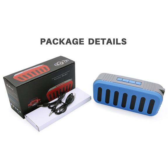 NewRixing NR-2013 TWS Car Exhaust Duct-shaped Bluetooth Speaker(Black)