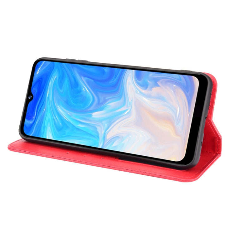 For Doogee N40 Pro Magnetic Buckle Retro Pattern Horizontal Flip Leather Case with Holder & Card Slot & Wallet(Red) - More Brand by PMC TechLife | Online Shopping South Africa | PMC TechLife | Buy Now Pay Later Mobicred
