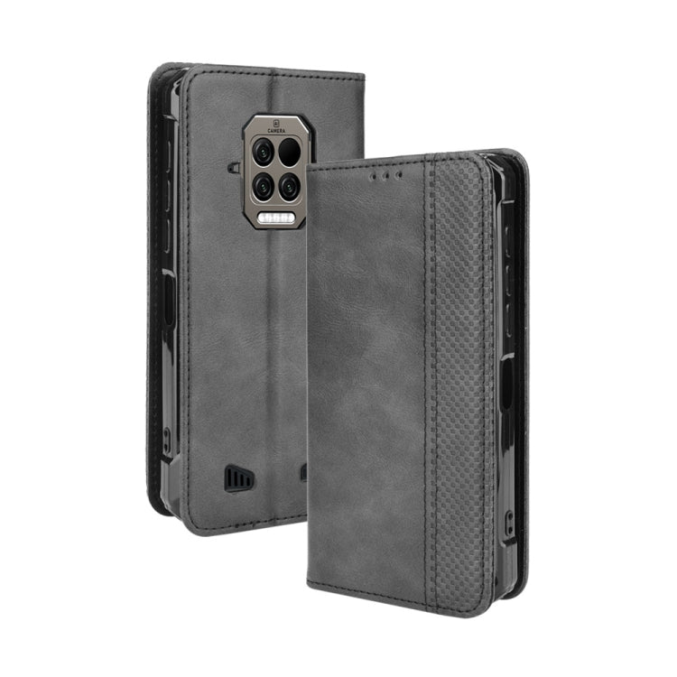 For Doogee S86 / S86 Pro Magnetic Buckle Retro Pattern Horizontal Flip Leather Case with Holder & Card Slot & Wallet(Black) - More Brand by PMC TechLife | Online Shopping South Africa | PMC TechLife | Buy Now Pay Later Mobicred