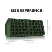 NewRixing NR-3021 TWS Hollow Triangle Pattern Bluetooth Speaker(Blue)