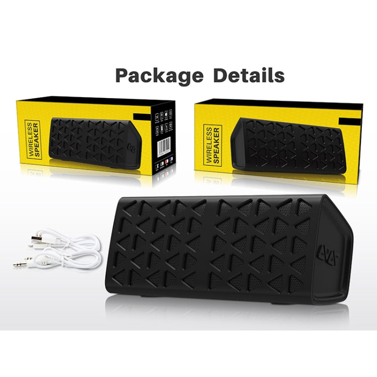 NewRixing NR-3021 TWS Hollow Triangle Pattern Bluetooth Speaker(Red)