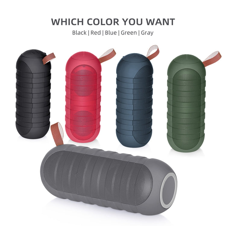 NewRixing NR-3025 TWS Outdoor Portable Splashproof Bluetooth Speaker with Flashlight Function(Black) - free shipping - PMC Jewellery - Order now!