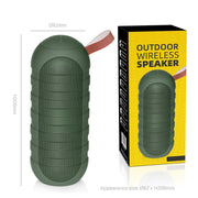 NewRixing NR-3025 TWS Outdoor Portable Splashproof Bluetooth Speaker with Flashlight Function(Red)