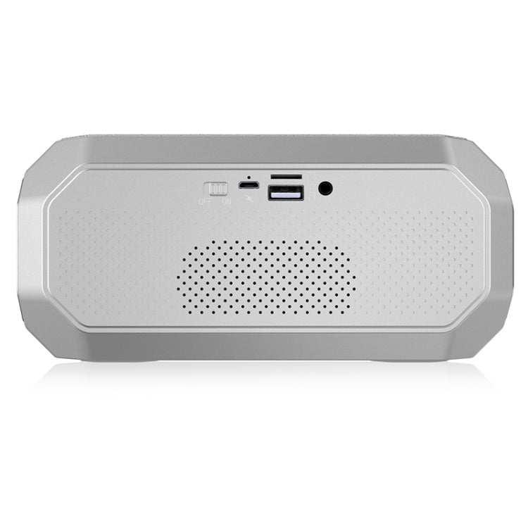NewRixing NR-4000 TWS Mesh Polygon Music Box Concept Bluetooth Speaker(Silver) - free shipping - PMC Jewellery - Order now!