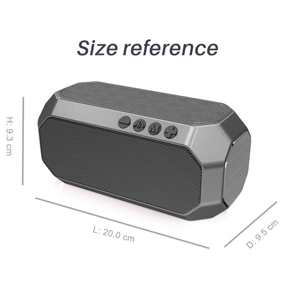 NewRixing NR-4000 TWS Mesh Polygon Music Box Concept Bluetooth Speaker(Black)