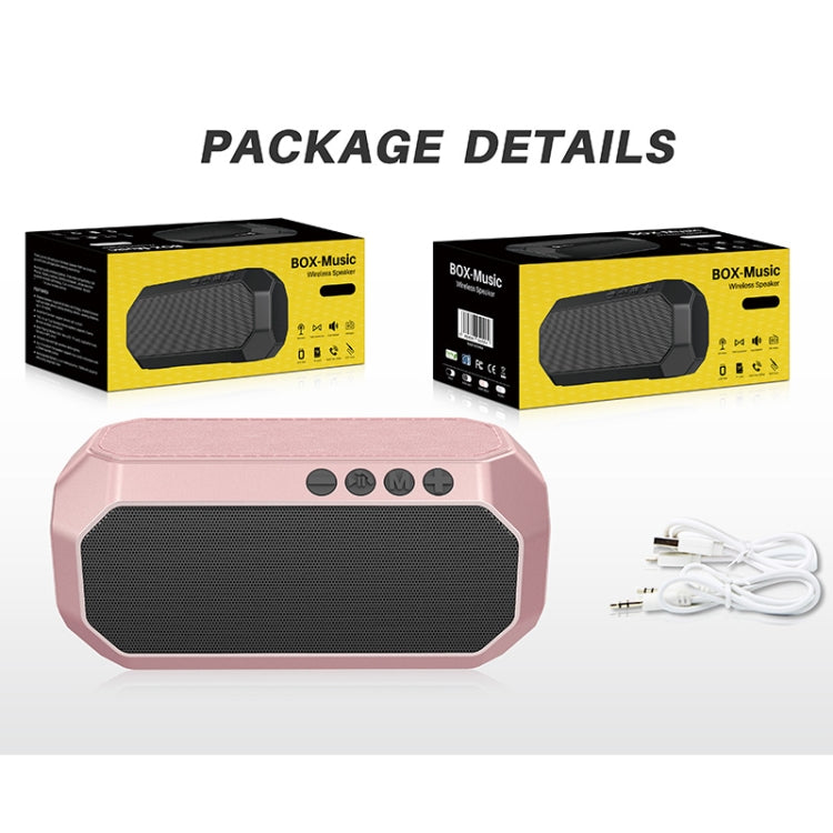NewRixing NR-4000 TWS Mesh Polygon Music Box Concept Bluetooth Speaker(Iron Grey)