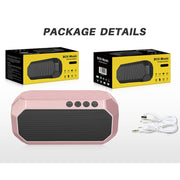 NewRixing NR-4000 TWS Mesh Polygon Music Box Concept Bluetooth Speaker(Black)
