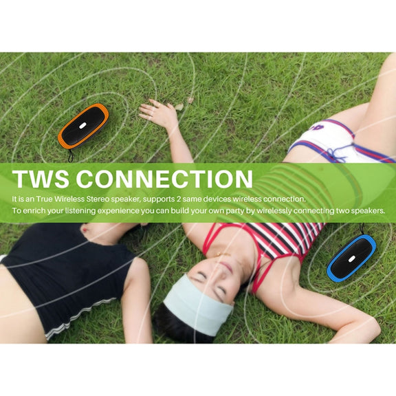NewRixing NR-4022 TWS Two-color Bluetooth Speaker with Handle(Black)