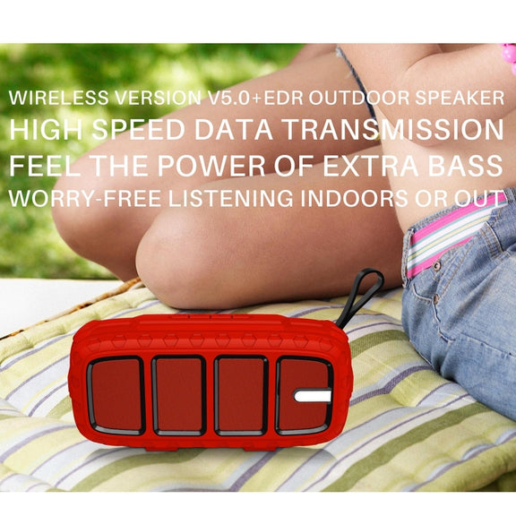 NewRixing NR-5018 Outdoor Portable Bluetooth Speaker, Support Hands-free Call / TF Card / FM / U Disk(Black)