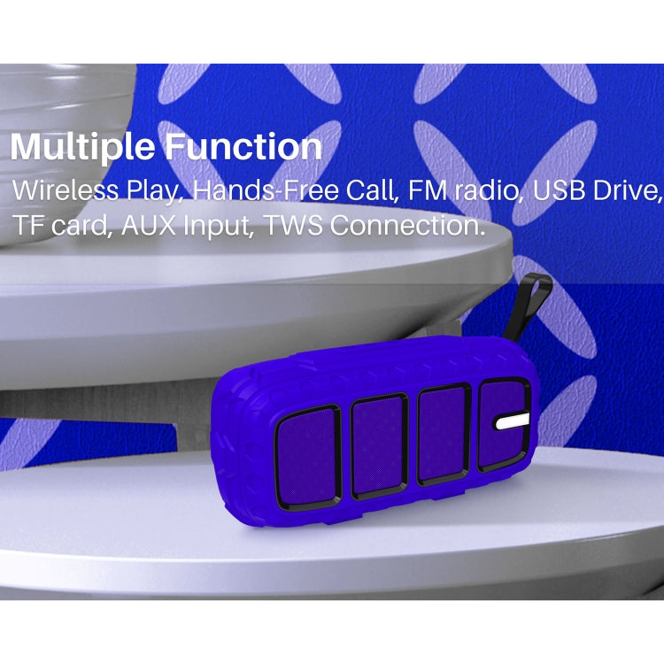 NewRixing NR-5018 Outdoor Portable Bluetooth Speaker, Support Hands-free Call / TF Card / FM / U Disk(Black)