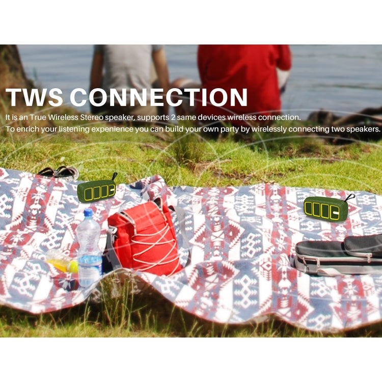 NewRixing NR-5018 Outdoor Portable Bluetooth Speaker, Support Hands-free Call / TF Card / FM / U Disk(Red+Black) - free shipping - PMC Jewellery - Order now!