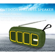 NewRixing NR-5018FM Outdoor Portable Bluetooth Speaker with Antenna, Support Hands-free Call / TF Card / FM / U Disk(Blue+Black)