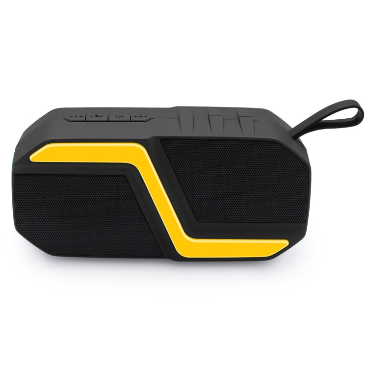 NewRixing NR-5019 Outdoor Portable Bluetooth Speaker, Support Hands-free Call / TF Card / FM / U Disk(Yellow) - free shipping - PMC Jewellery - Order now!