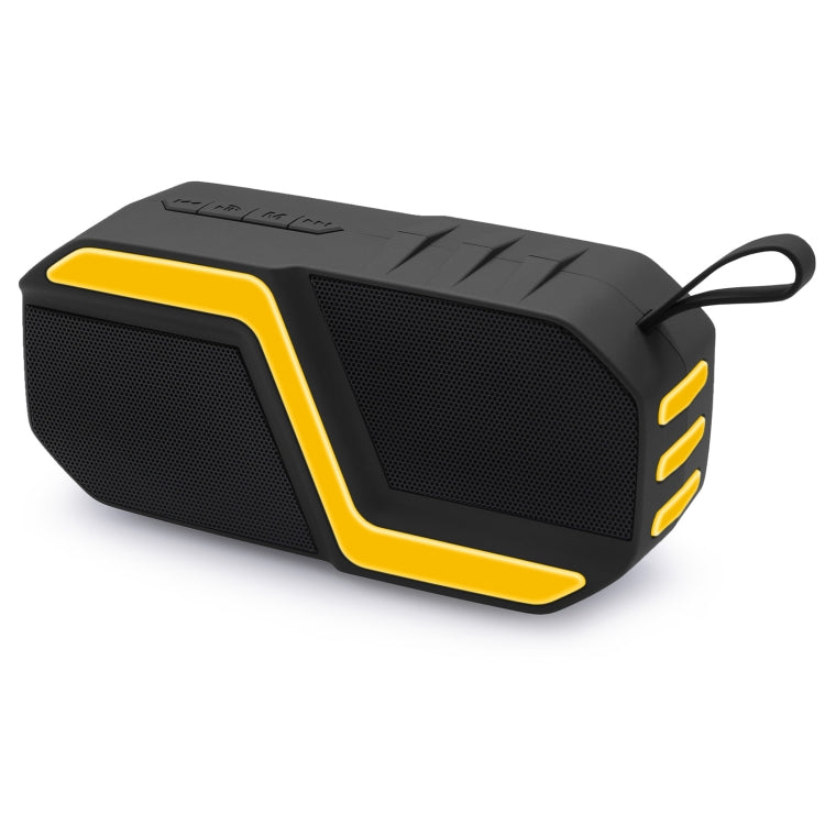 NewRixing NR-5019 Outdoor Portable Bluetooth Speaker, Support Hands-free Call / TF Card / FM / U Disk(Yellow)