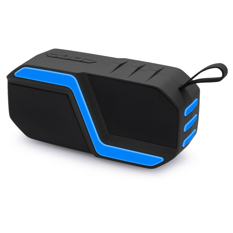 NewRixing NR-5019 Outdoor Portable Bluetooth Speaker, Support Hands-free Call / TF Card / FM / U Disk(Blue) - free shipping - PMC Jewellery - Order now!
