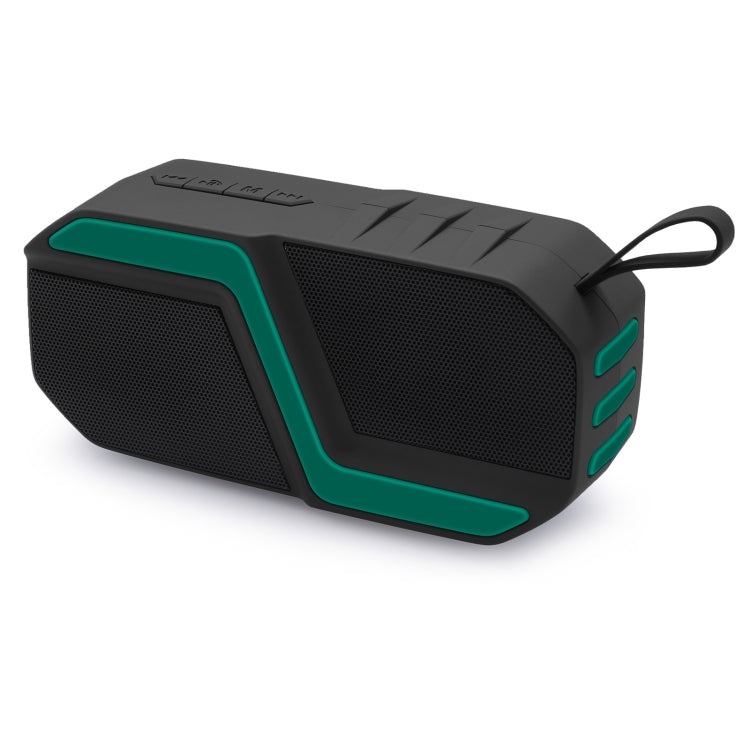 NewRixing NR-5019 Outdoor Portable Bluetooth Speaker, Support Hands-free Call / TF Card / FM / U Disk(Green) - free shipping - PMC Jewellery - Order now!