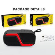 NewRixing NR-5019 Outdoor Portable Bluetooth Speaker, Support Hands-free Call / TF Card / FM / U Disk(Yellow)