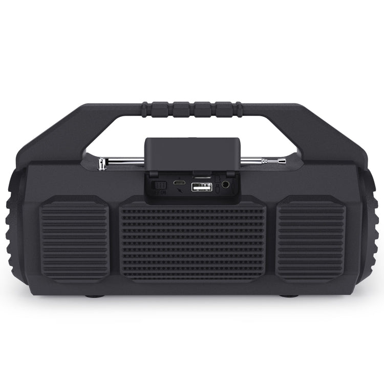 NewRixing NR-4025FM Outdoor Splash-proof Water Portable Bluetooth Speaker, Support Hands-free Call / TF Card / FM / U Disk(Black) - free shipping - PMC Jewellery - Order now!
