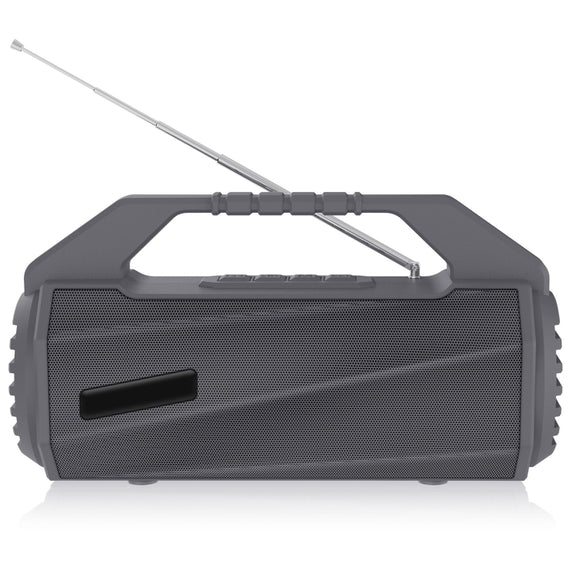 NewRixing NR-4025FM Outdoor Splash-proof Water Portable Bluetooth Speaker, Support Hands-free Call / TF Card / FM / U Disk(Grey)