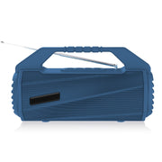 NewRixing NR-4025FM Outdoor Splash-proof Water Portable Bluetooth Speaker, Support Hands-free Call / TF Card / FM / U Disk(Blue)